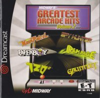 Midway's Greatest Arcade Hits Volume 2 Sega Dreamcast US box art